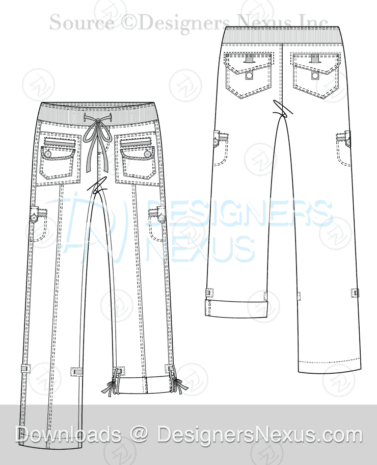 Fashion Technical Drawing: 250+ Free Vector Fashion Flat Sketches