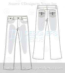 Free Downloads: Illustrator Pants Flat Sketches