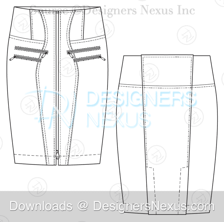 flat-fashion-sketch-skirt-039-preview-image