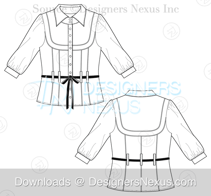 flat-fashion-sketch-top-061-preview-image